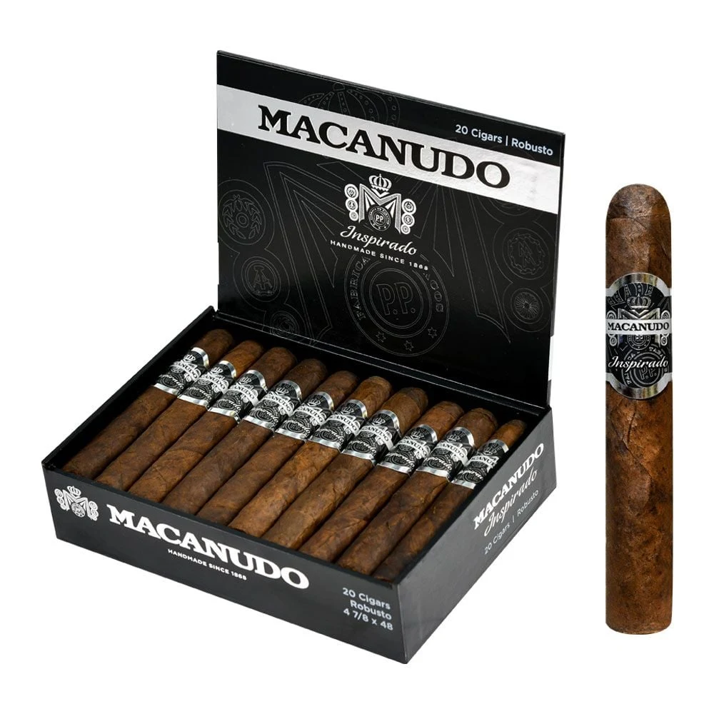 Premium cigar selection styled for an upscale smoke shop display